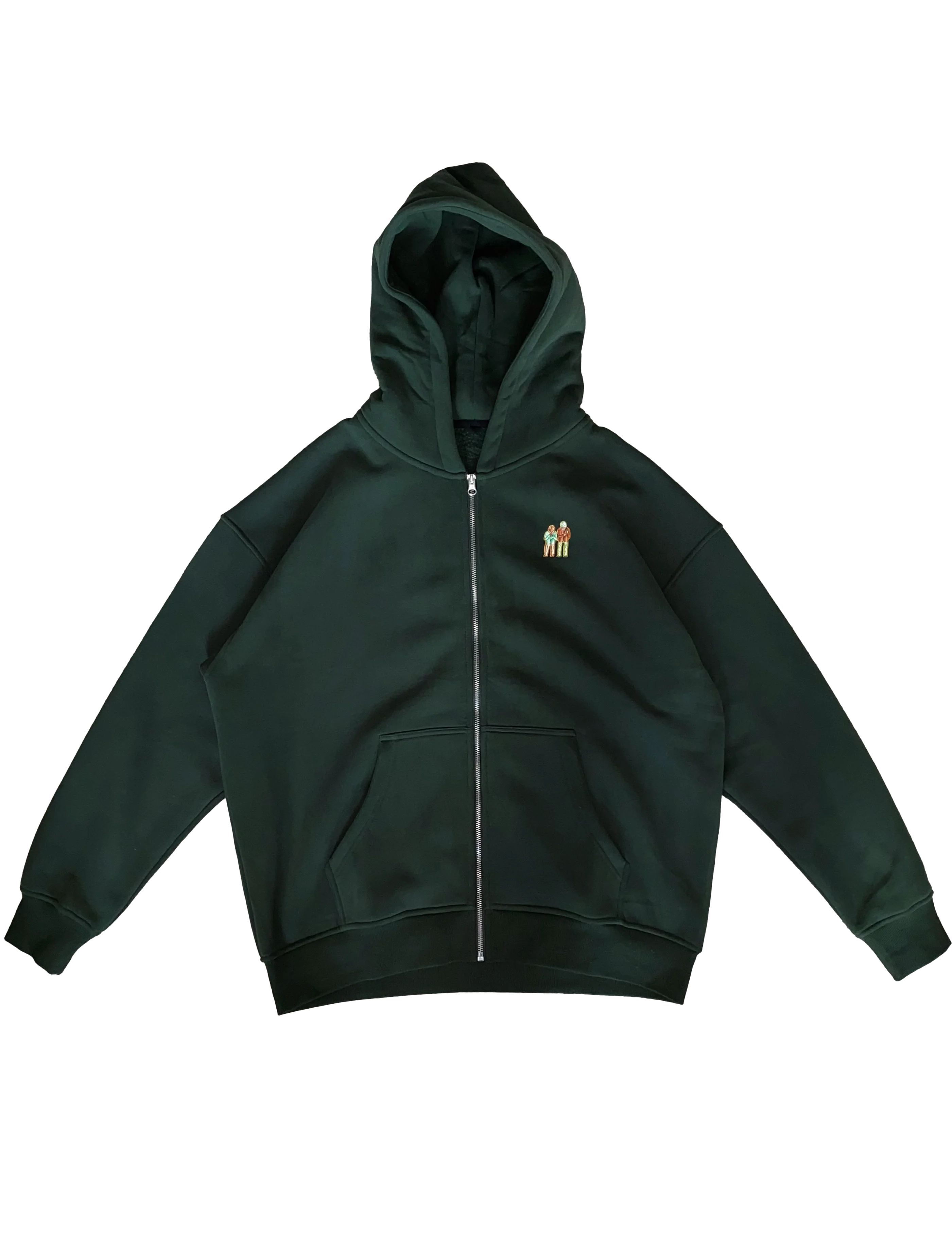 Green Heavyweight Frog Hoodie - Image 2